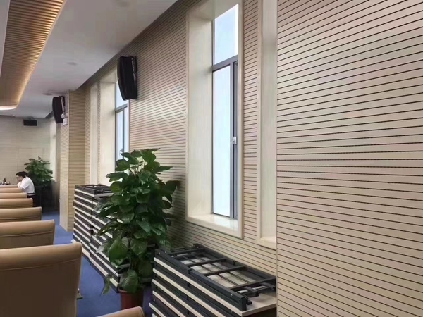 会议室隔音吸音板+法院阻燃木质吸音板